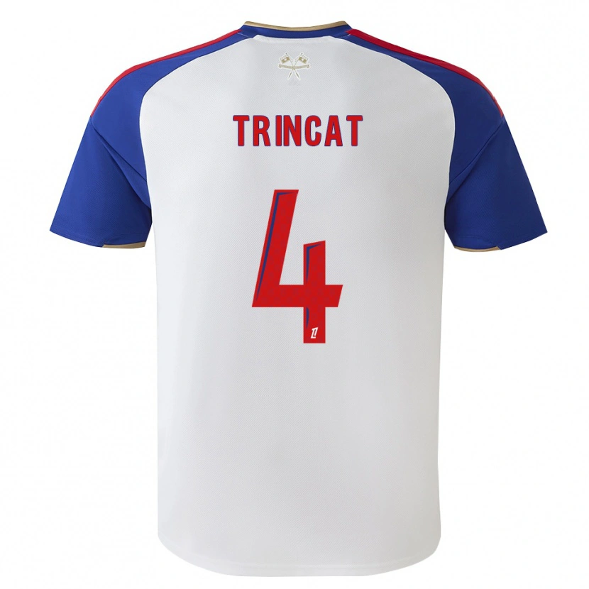Danxen Kinderen Aaron Trincat #4 Royalblue Rood Wit Thuisshirt Thuistenue 2026/27 T-Shirt