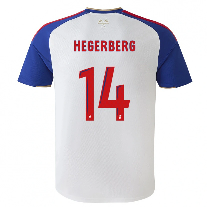 Danxen Kinderen Ada Hegerberg #14 Royalblue Rood Wit Thuisshirt Thuistenue 2026/27 T-Shirt