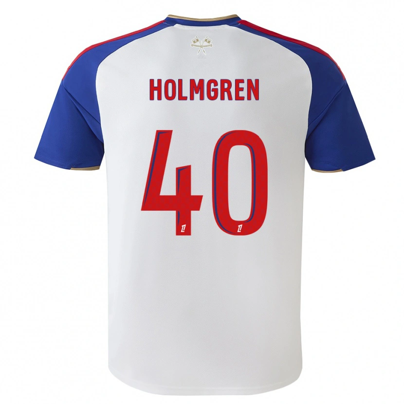 Danxen Kinderen Emma Holmgren #40 Royalblue Rood Wit Thuisshirt Thuistenue 2026/27 T-Shirt