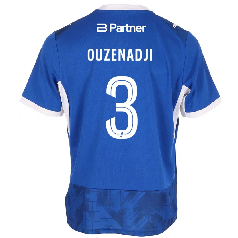 Danxen Kinderen Anis Ouzenadji #3 Mediumblue Wit Thuisshirt Thuistenue 2026/27 T-Shirt