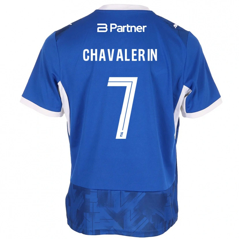 Danxen Kinderen Xavier Chavalerin #7 Mediumblue Wit Thuisshirt Thuistenue 2026/27 T-Shirt