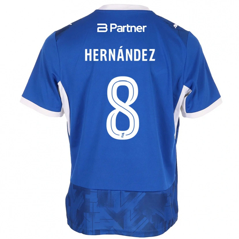 Danxen Kinderen Pablo Hernandez #8 Mediumblue Wit Thuisshirt Thuistenue 2026/27 T-Shirt