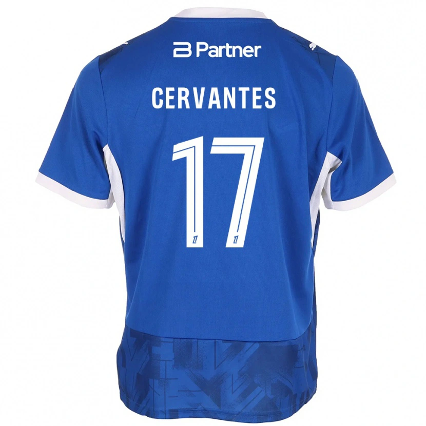 Danxen Kinderen Noa Cervantes #17 Mediumblue Wit Thuisshirt Thuistenue 2026/27 T-Shirt