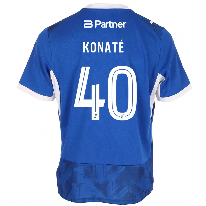 Danxen Kinderen Hillel Konaté #40 Mediumblue Wit Thuisshirt Thuistenue 2026/27 T-Shirt