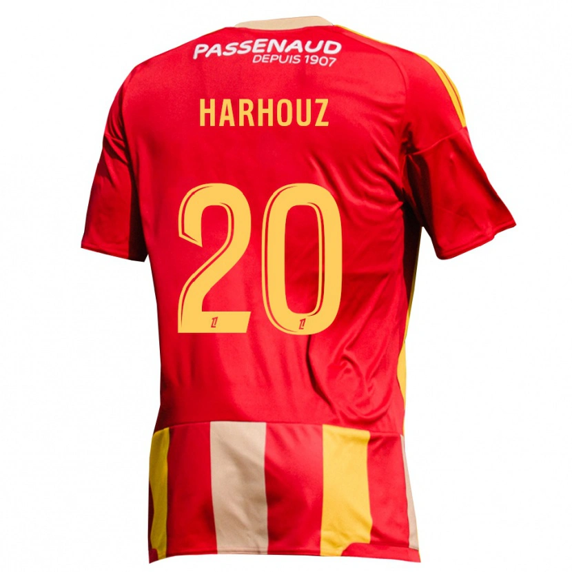 Danxen Kinderen William Harhouz #20 Geel Rood Groen Thuisshirt Thuistenue 2026/27 T-Shirt