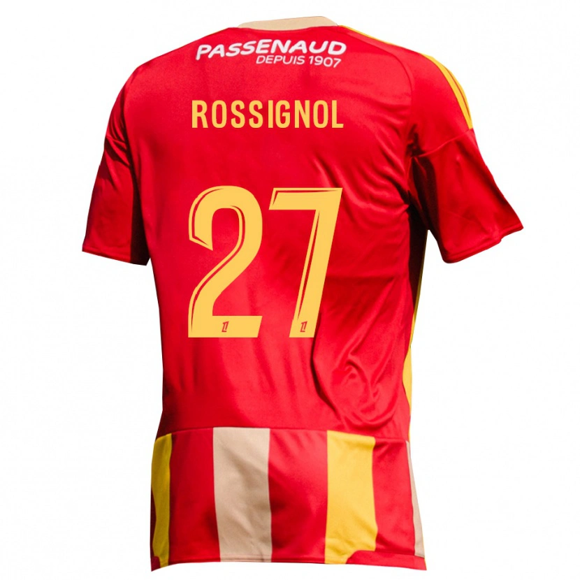 Danxen Kinderen Martin Rossignol #27 Geel Rood Groen Thuisshirt Thuistenue 2026/27 T-Shirt