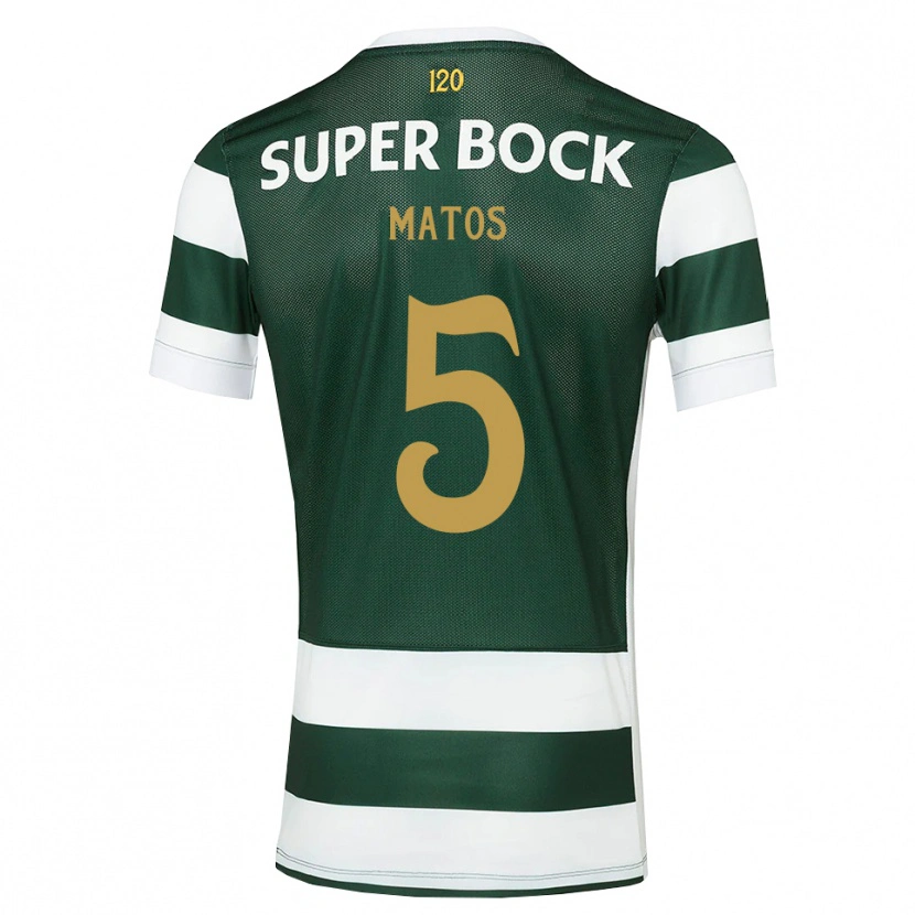Danxen Kinderen Sérgio Matos #5 Donkerleigrijswit Thuisshirt Thuistenue 2026/27 T-Shirt