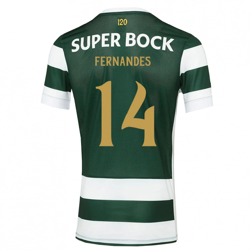 Danxen Kinderen Santiago Fernandes #14 Donkerleigrijswit Thuisshirt Thuistenue 2026/27 T-Shirt