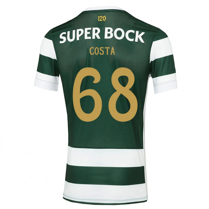 Danxen Kinderen Daniel Costa #68 Donkerleigrijswit Thuisshirt Thuistenue 2026/27 T-Shirt