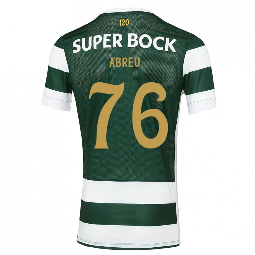 Danxen Kinderen Diogo Abreu #76 Donkerleigrijswit Thuisshirt Thuistenue 2026/27 T-Shirt