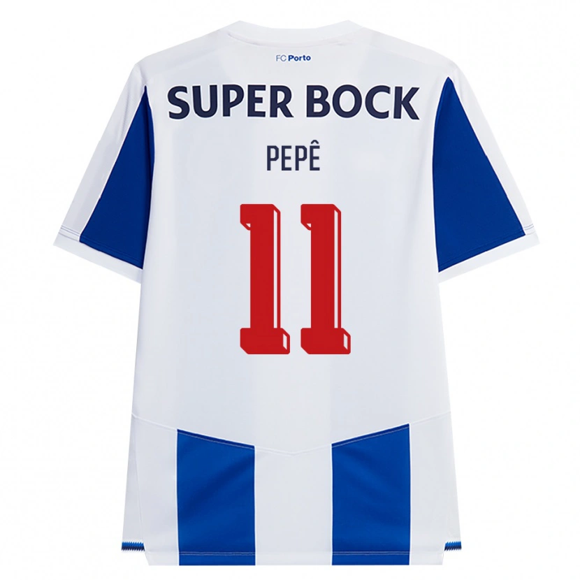 Danxen Kinderen Pepê #11 Blauw Wit Rood Thuisshirt Thuistenue 2026/27 T-Shirt
