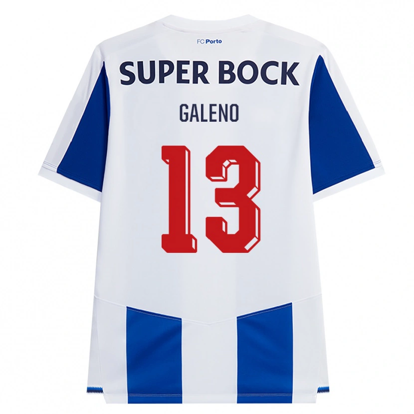 Danxen Kinderen Galeno #13 Blauw Wit Rood Thuisshirt Thuistenue 2026/27 T-Shirt