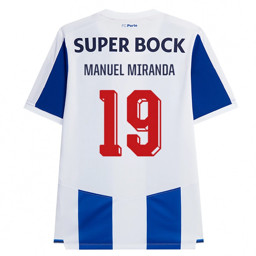 Danxen Kinderen Manuel Miranda #19 Blauw Wit Rood Thuisshirt Thuistenue 2026/27 T-Shirt