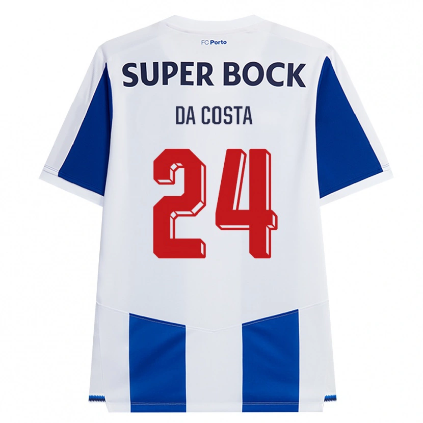 Danxen Kinderen Seif Da Costa #24 Blauw Wit Rood Thuisshirt Thuistenue 2026/27 T-Shirt