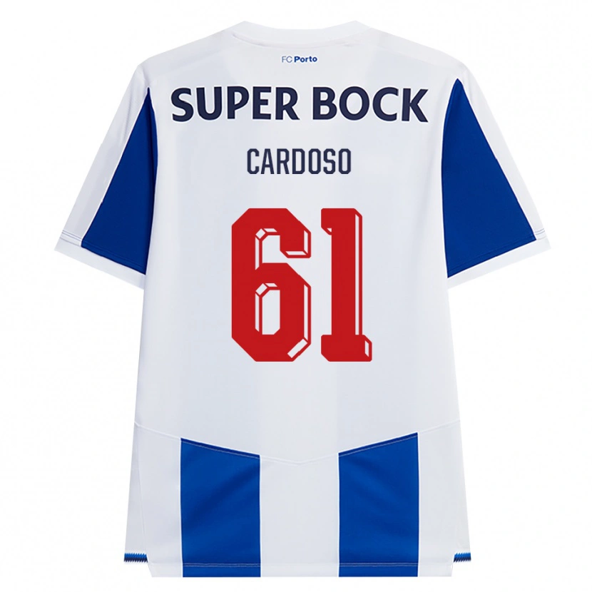 Danxen Kinderen Ivan Cardoso #61 Blauw Wit Rood Thuisshirt Thuistenue 2026/27 T-Shirt