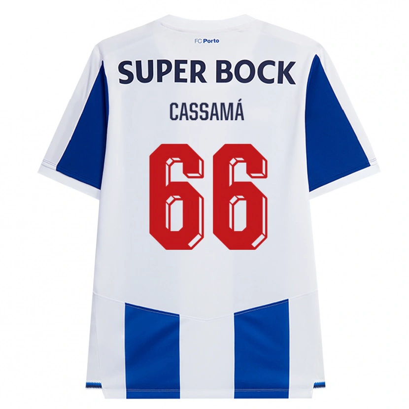 Danxen Kinderen Adramane Cassamá #66 Blauw Wit Rood Thuisshirt Thuistenue 2026/27 T-Shirt