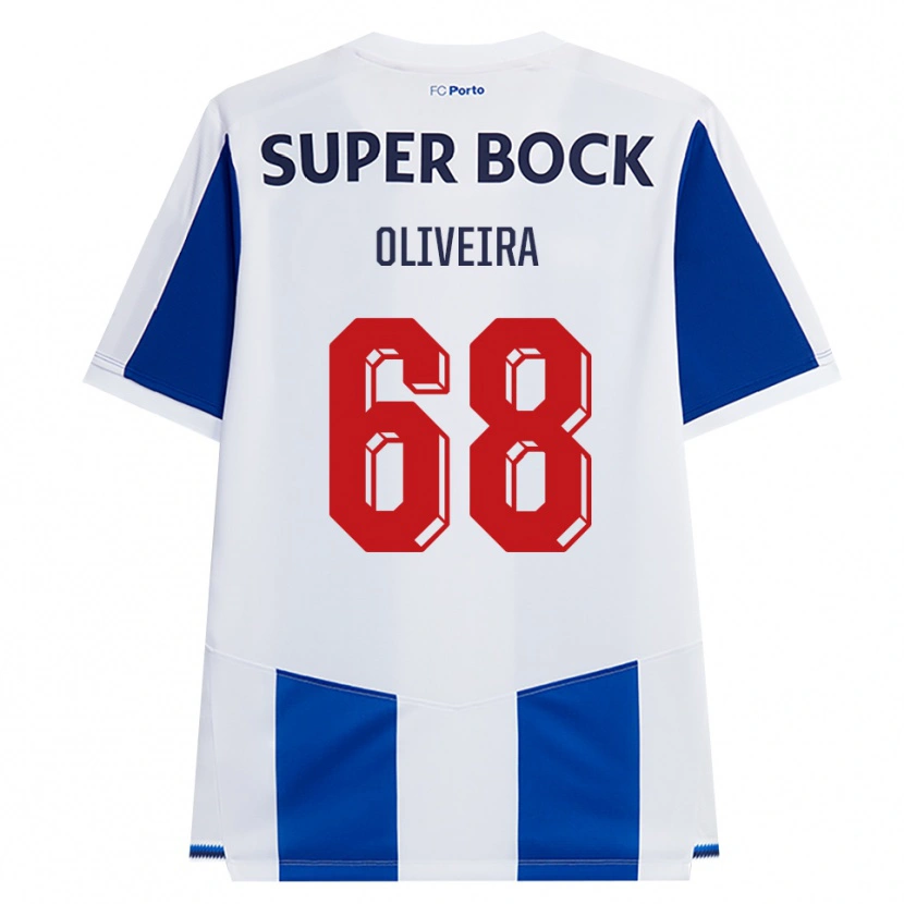 Danxen Kinderen André Oliveira #68 Blauw Wit Rood Thuisshirt Thuistenue 2026/27 T-Shirt