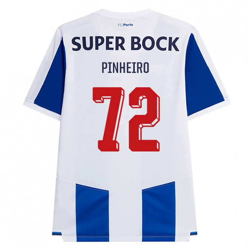 Danxen Kinderen Rodrigo Pinheiro #72 Blauw Wit Rood Thuisshirt Thuistenue 2026/27 T-Shirt