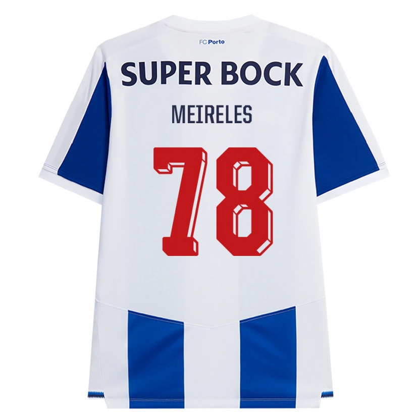 Danxen Kinderen Jorge Meireles #78 Blauw Wit Rood Thuisshirt Thuistenue 2026/27 T-Shirt