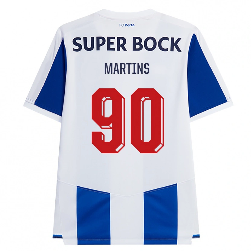 Danxen Kinderen Gil Martins #90 Blauw Wit Rood Thuisshirt Thuistenue 2026/27 T-Shirt