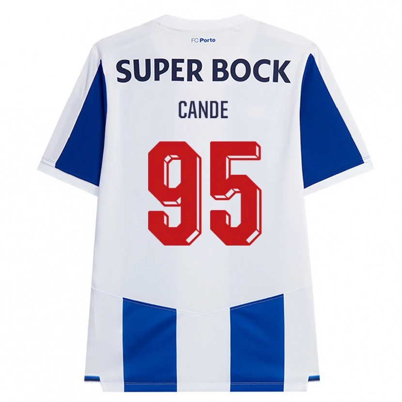 Danxen Kinderen Anhá Cande #95 Blauw Wit Rood Thuisshirt Thuistenue 2026/27 T-Shirt
