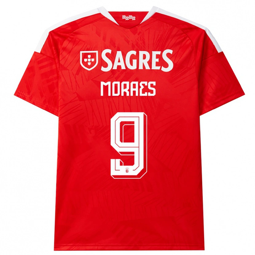 Danxen Kinderen Luca Moraes #9 Rood Wit Geel Thuisshirt Thuistenue 2026/27 T-Shirt