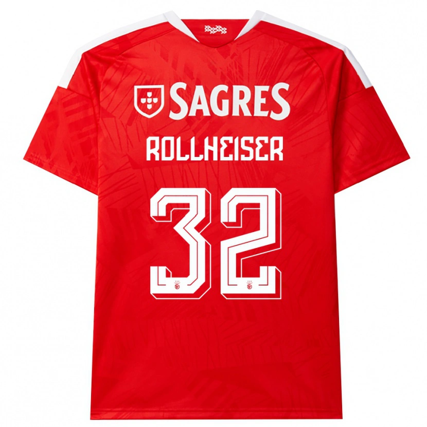 Danxen Kinderen Benjamín Rollheiser #32 Rood Wit Geel Thuisshirt Thuistenue 2026/27 T-Shirt