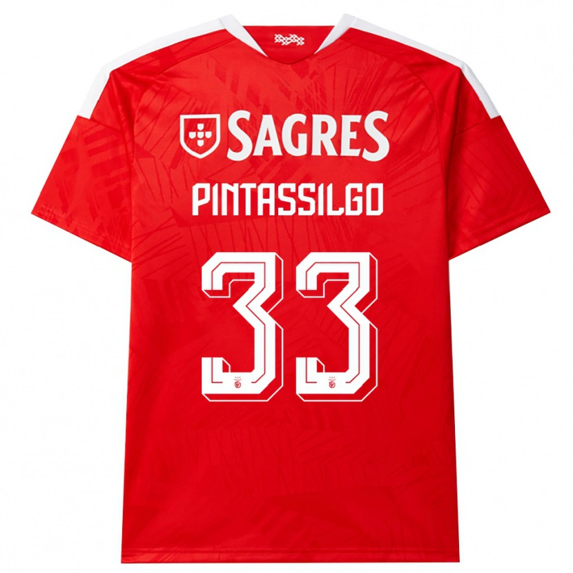 Danxen Kinderen Lara Pintassilgo #33 Rood Wit Geel Thuisshirt Thuistenue 2026/27 T-Shirt