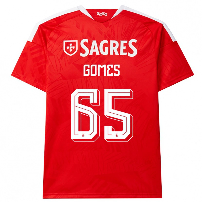 Danxen Kinderen André Gomes #65 Rood Wit Geel Thuisshirt Thuistenue 2026/27 T-Shirt