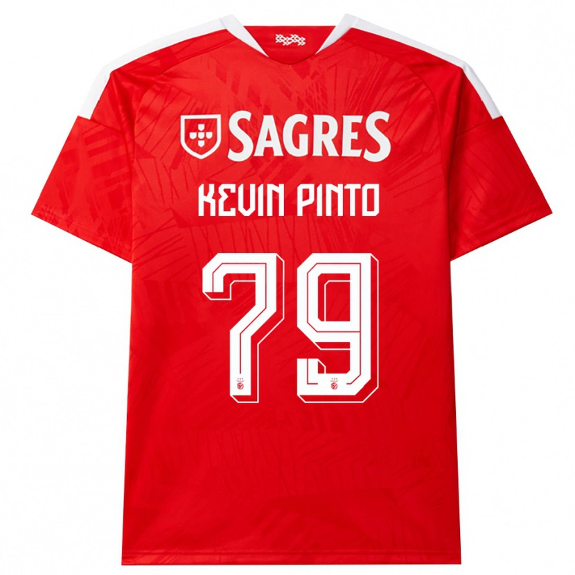 Danxen Kinderen Kevin Pinto #79 Rood Wit Geel Thuisshirt Thuistenue 2026/27 T-Shirt
