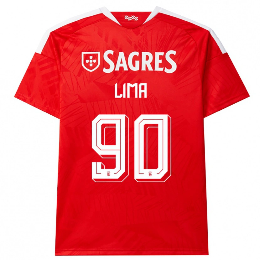Danxen Kinderen Ivan Lima #90 Rood Wit Geel Thuisshirt Thuistenue 2026/27 T-Shirt