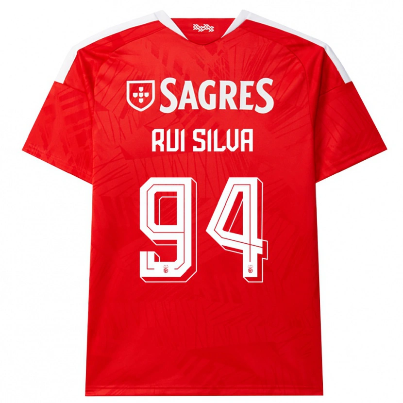 Danxen Kinderen Rui Silva #94 Rood Wit Geel Thuisshirt Thuistenue 2026/27 T-Shirt