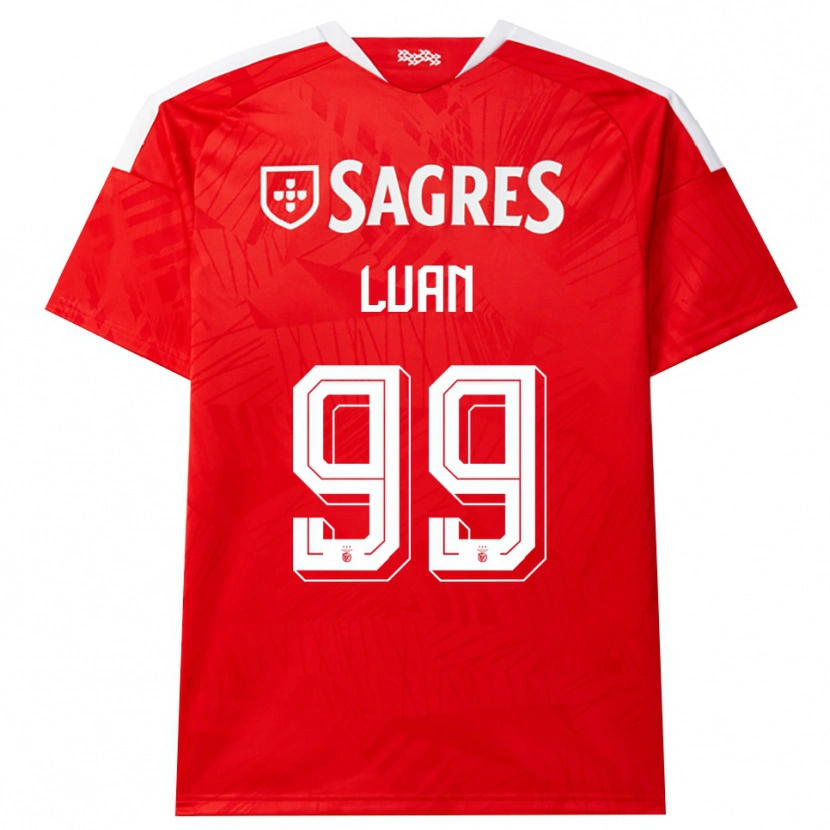 Danxen Kinderen Luan #99 Rood Wit Geel Thuisshirt Thuistenue 2026/27 T-Shirt