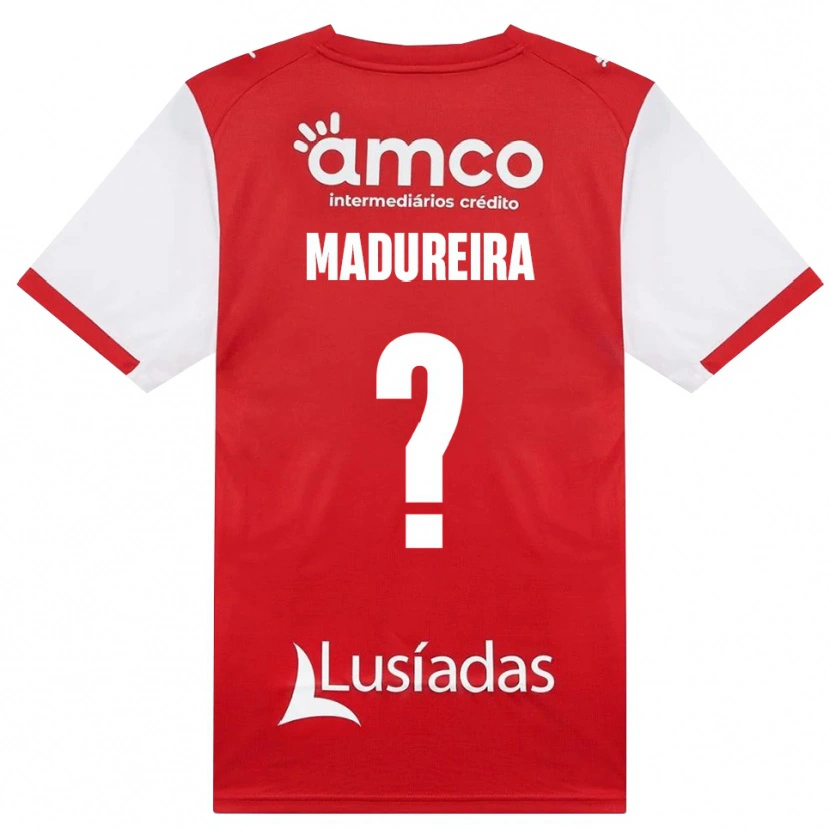 Danxen Kinderen João Madureira #0 Wit Rood Zwart Thuisshirt Thuistenue 2026/27 T-Shirt