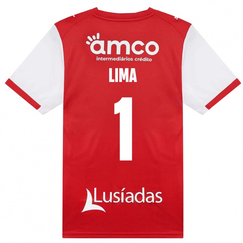 Danxen Kinderen Aline Lima #1 Wit Rood Zwart Thuisshirt Thuistenue 2026/27 T-Shirt