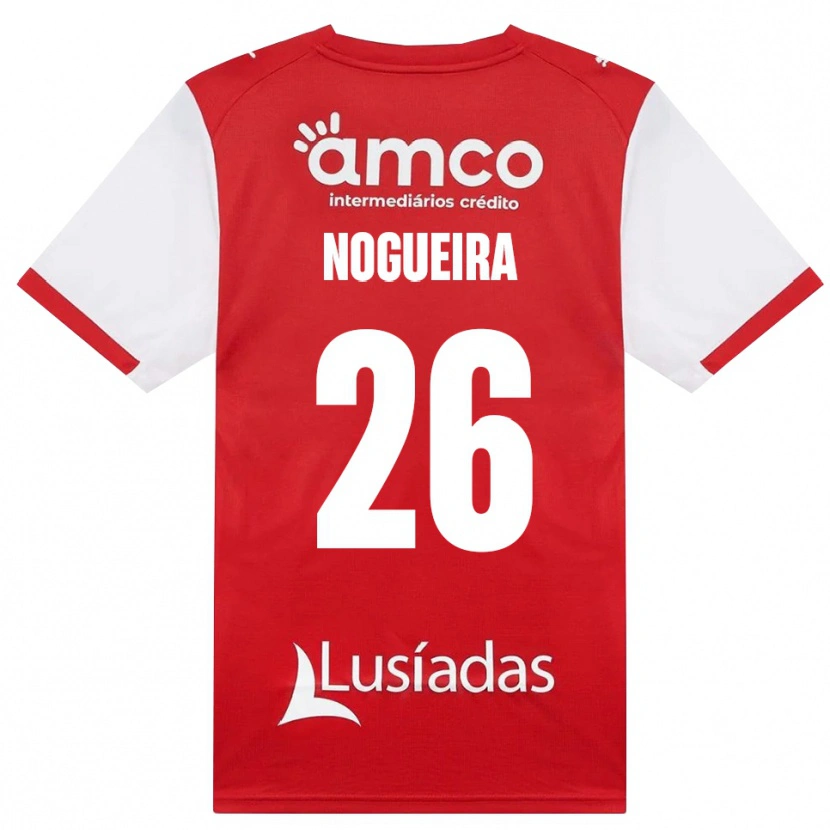 Danxen Kinderen Ana Nogueira #26 Wit Rood Zwart Thuisshirt Thuistenue 2026/27 T-Shirt