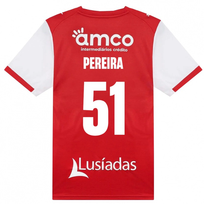 Danxen Kinderen Evy Pereira #51 Wit Rood Zwart Thuisshirt Thuistenue 2026/27 T-Shirt
