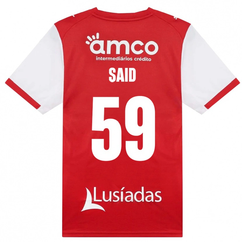 Danxen Kinderen Yan Said #59 Wit Rood Zwart Thuisshirt Thuistenue 2026/27 T-Shirt