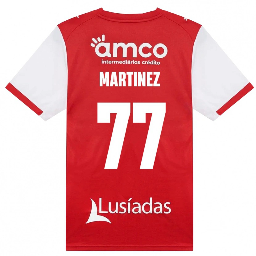 Danxen Kinderen Gabri Martínez #77 Wit Rood Zwart Thuisshirt Thuistenue 2026/27 T-Shirt
