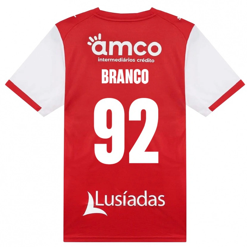 Danxen Kinderen António Gil #92 Wit Rood Zwart Thuisshirt Thuistenue 2026/27 T-Shirt
