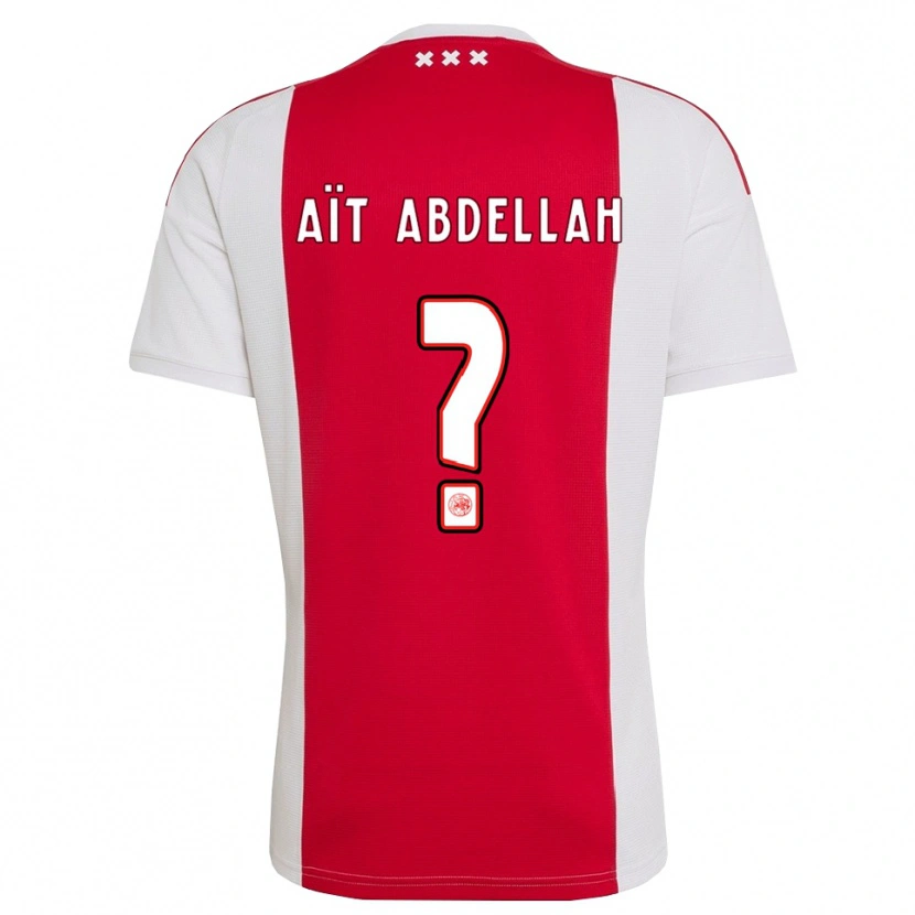 Danxen Kinderen Waleed Aït Abdellah #0 Rood Wit Geel Thuisshirt Thuistenue 2026/27 T-Shirt