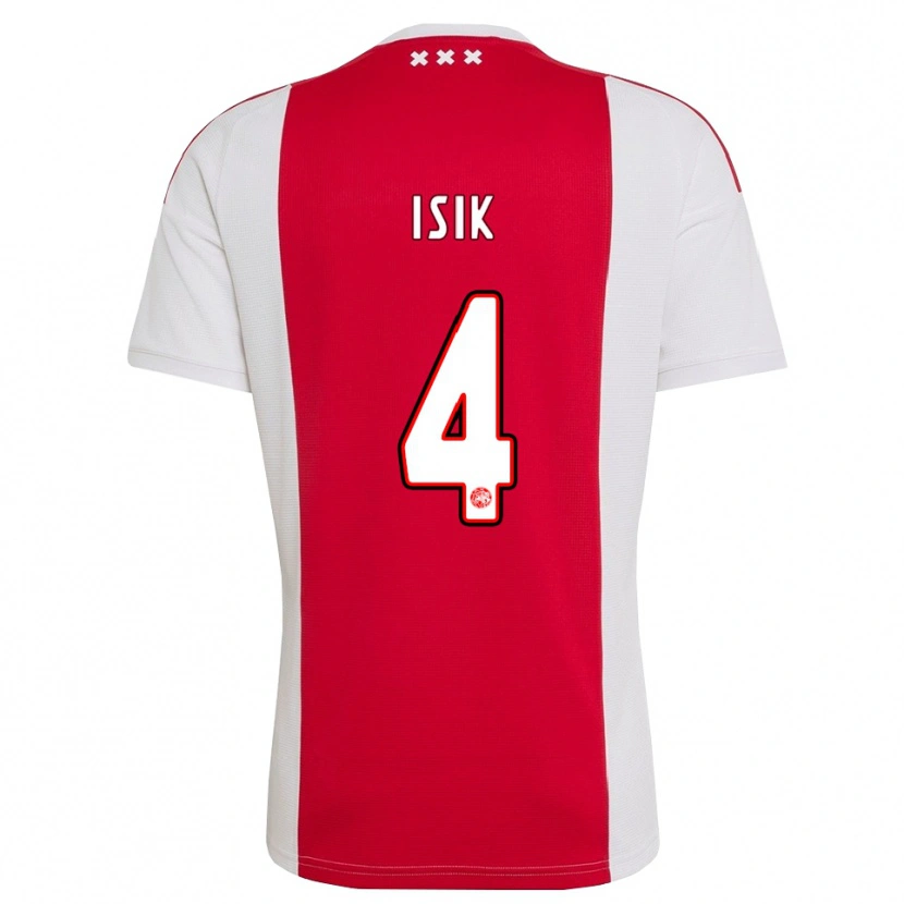 Danxen Kinderen Enes Işık #4 Rood Wit Geel Thuisshirt Thuistenue 2026/27 T-Shirt