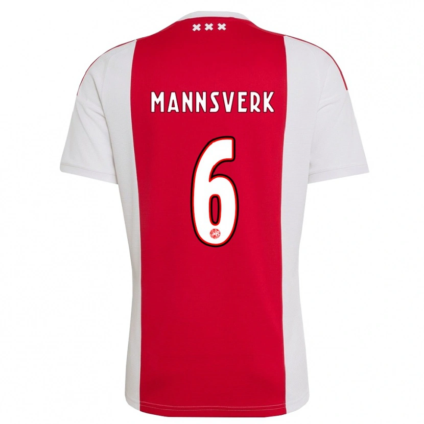 Danxen Kinderen Sivert Mannsverk #6 Rood Wit Geel Thuisshirt Thuistenue 2026/27 T-Shirt