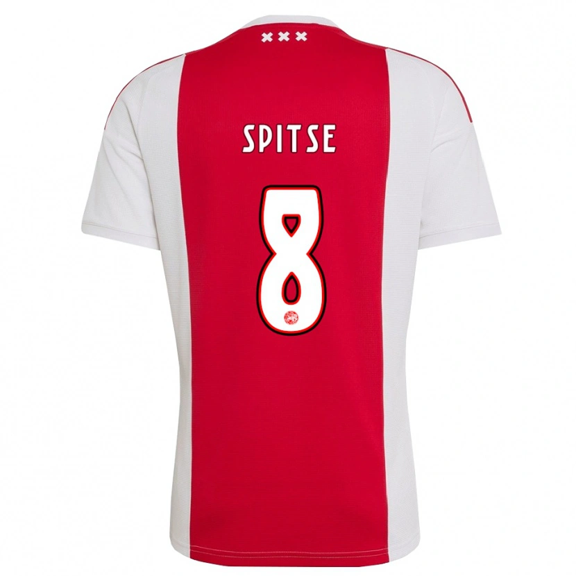Danxen Kinderen Sherida Spitse #8 Rood Wit Geel Thuisshirt Thuistenue 2026/27 T-Shirt
