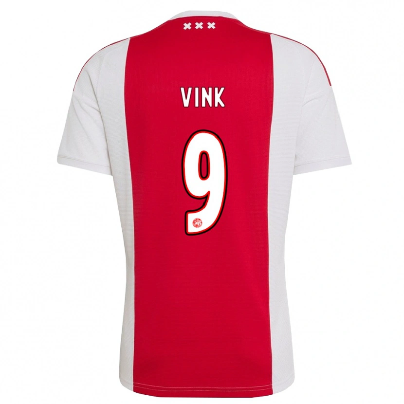 Danxen Kinderen Skye Vink #9 Rood Wit Geel Thuisshirt Thuistenue 2026/27 T-Shirt