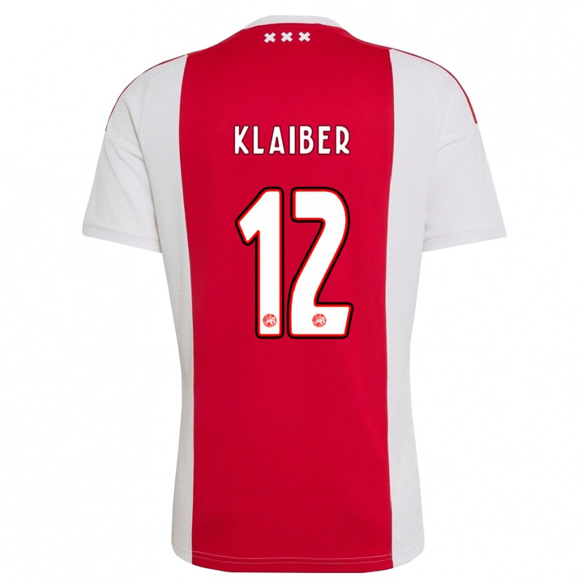 Danxen Kinderen Sean Klaiber #12 Rood Wit Geel Thuisshirt Thuistenue 2026/27 T-Shirt