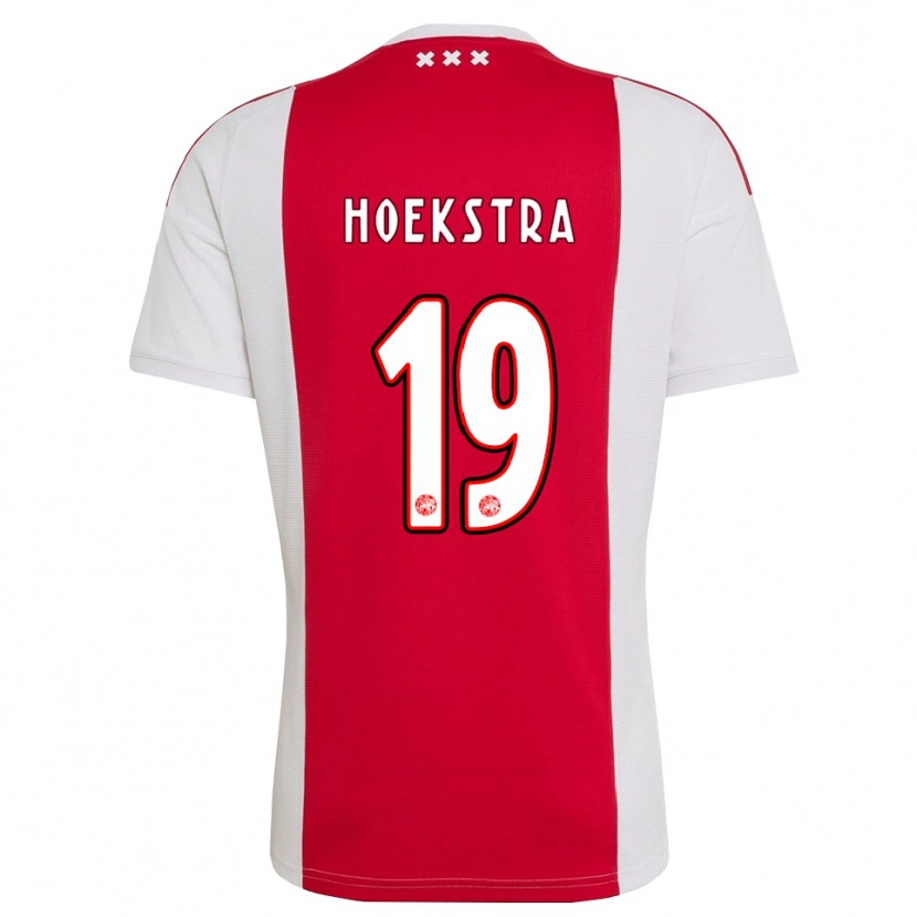 Danxen Kinderen Tiny Hoekstra #19 Rood Wit Geel Thuisshirt Thuistenue 2026/27 T-Shirt