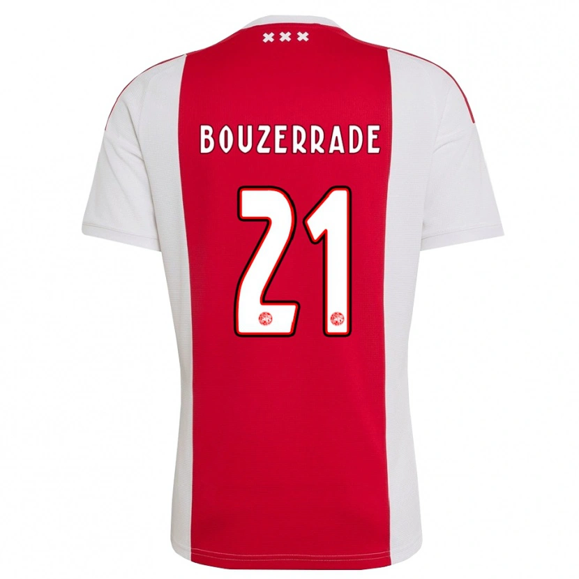 Danxen Kinderen Zaina Bouzerrade #21 Rood Wit Geel Thuisshirt Thuistenue 2026/27 T-Shirt