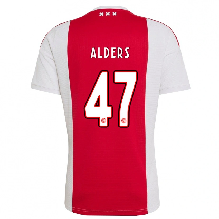 Danxen Kinderen Gerald Alders #47 Rood Wit Geel Thuisshirt Thuistenue 2026/27 T-Shirt