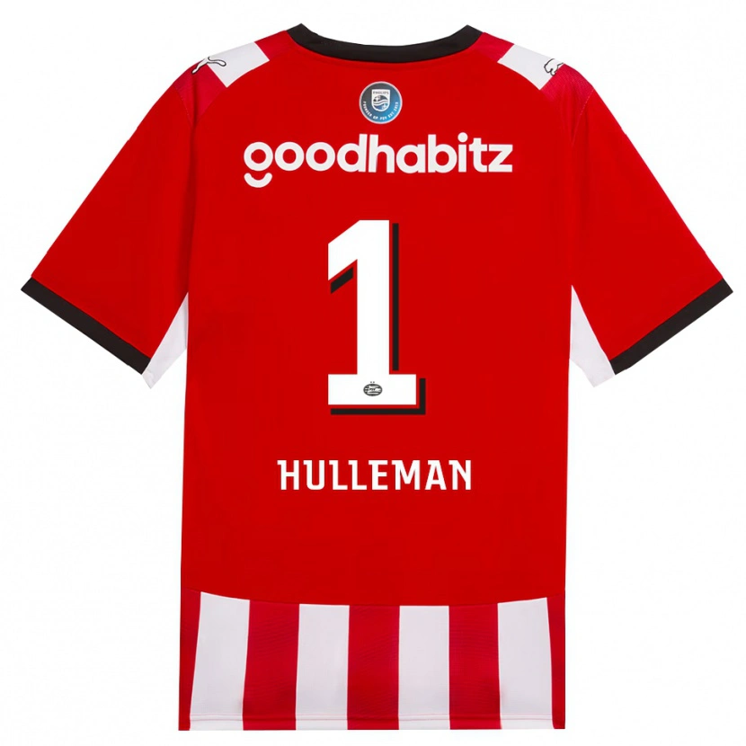 Danxen Kinderen Daan Hulleman #1 Rood Wit Zwart Thuisshirt Thuistenue 2026/27 T-Shirt